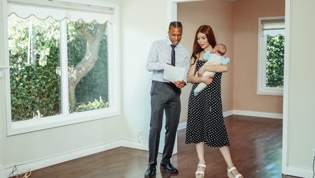 family discussing mortgage options