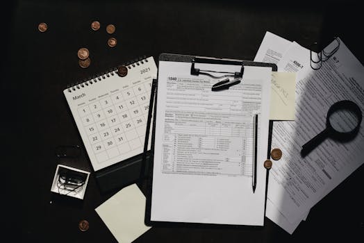 a calendar showing tax deadlines